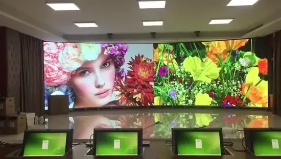 Panel de pared de vídeo de alta definición para estudio de TV UHD P1.86mm, tablero de visualización de publicidad Digital, pantalla LED a todo color para interiores de paso pequeño